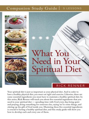 cover image of What You Need in Your Spiritual Diet Study Guide